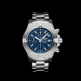 Breitling Avenger Chronograph 45mm Blue Dial Silver Steel Strap Watch for Men - A13317101C1A1 Buy Now By Breitling