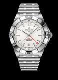 Breitling Chronomat GMT 40 White Dial Silver Steel Strap Watch for Men - A32398101A1A1 Buy Now By Breitling
