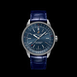 Breitling Navitimer Automatic 35 Blue Dial Blue Leather Strap Watch for Men - A17395161C1P1 Buy Now By Breitling