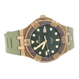 Maurice Lacroix Aikon Venturer Bronze Dial Green Rubber Strap Watch For Men - AI6058-BRZ01-630-1 Buy Now By Maurice Lacroix