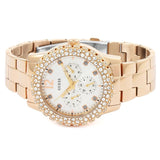 Guess Dazzler Diamonds Silver Dial Rose Gold Steel Strap Watch for Women - W0335L3 Buy Now By Guess