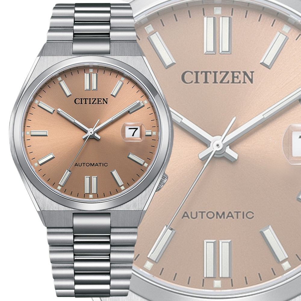 Citizen x Pantone Automatic Warm Sand Dial Silver Steel Strap Watch For Men - NJ0158-89Y Buy Now By Citizen