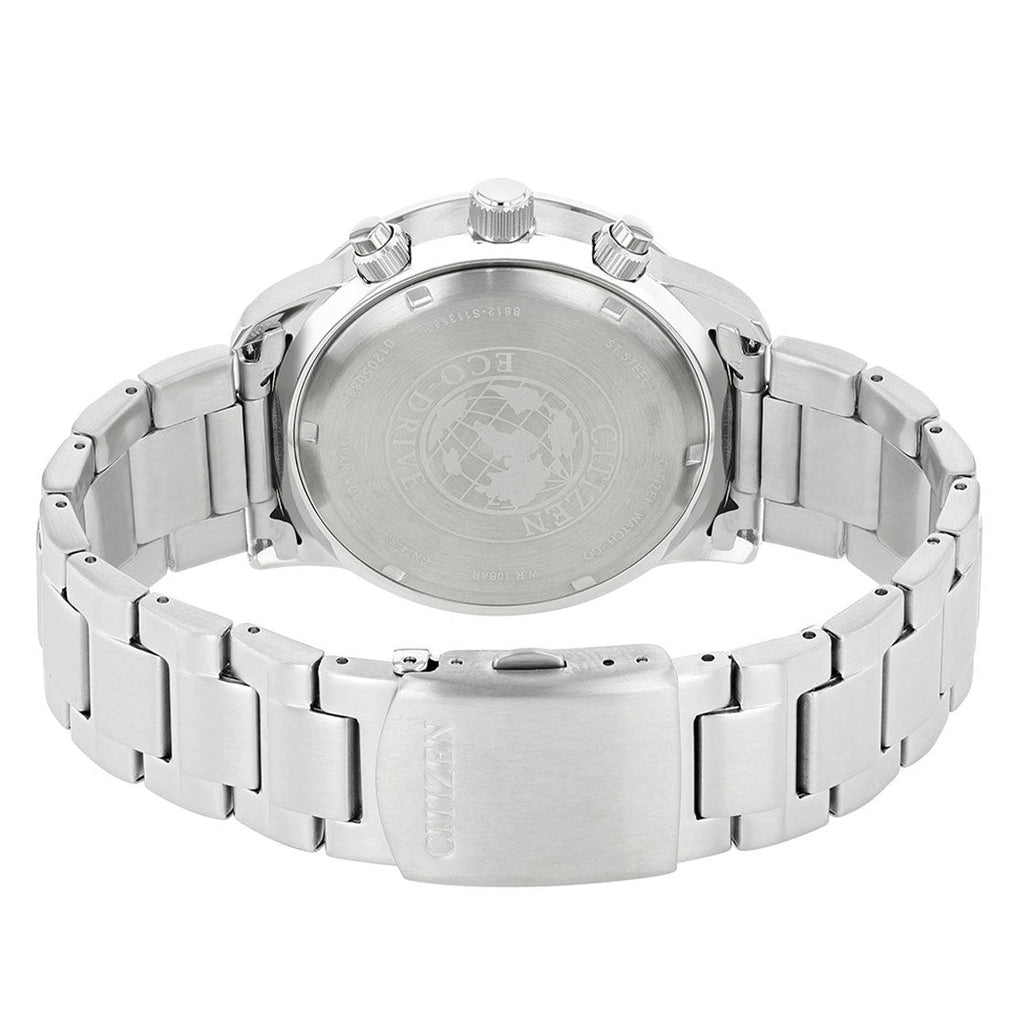 Citizen Eco Drive Chronograph Black Dial Silver Steel Strap Watch For Men - CA0690-88E Buy Now By Citizen