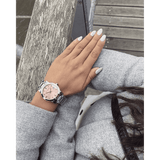 Burberry The City Pink Dial Silver Steel Strap Watch for Women - BU9124 Buy Now By Burberry