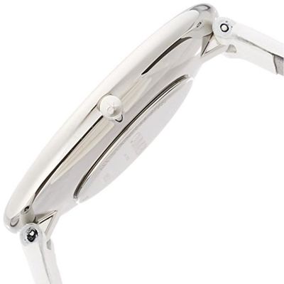 Calvin Klein Full Moon White Dial White Leather Strap Watch for Women - K8Y231L6 Buy Now By Calvin Klein