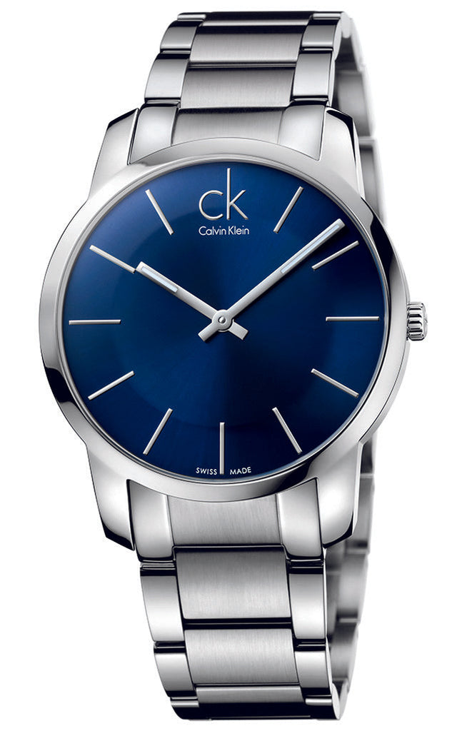Calvin Klein City Blue Dial Silver Steel Strap Watch for Men - K2G2114N Buy Now By Calvin Klein
