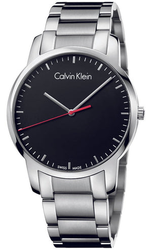 Calvin Klein City Black Dial Silver Steel Strap Watch for Men - K2G2G141 Buy Now By Calvin Klein