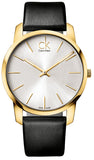 Calvin Klein City Silver Dial Black Leather Strap Watch for Men - K2G21520 Buy Now By Calvin Klein