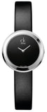 Calvin Klein Firm Black Dial Black Leather Strap Watch for Women - K3N231C1 Buy Now By Calvin Klein