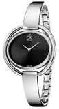 Calvin Klein Impetuous Black Dial Silver Steel Strap Watch for Women - K4F2N111 Buy Now By Calvin Klein