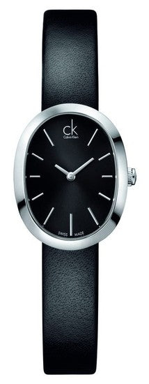 Calvin Klein Incentive Black Dial Black Rubber Strap Watch for Women - K3P231C1 Buy Now By Calvin Klein