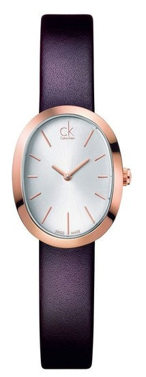 Calvin Klein Incentive White Dial Brown Leather Strap Watch for Women - K3P236G6 Buy Now By Calvin Klein
