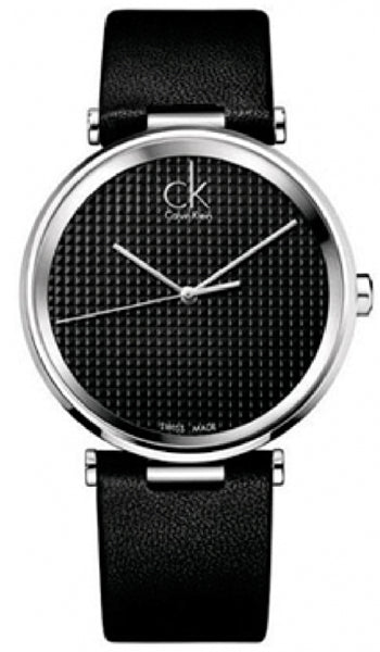 Calvin Klein Sight Black Dial Black Leather Strap Watch for Men - K1S21102 Buy Now By Calvin Klein