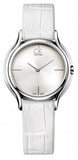 Calvin Klein Skirt White Dial White Leather Strap Watch for Women - K2U231K6 Buy Now By Calvin Klein