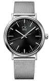 Calvin Klein Surround Black Dial Silver Mesh Bracelet Watch for Men - K3W21121 Buy Now By Calvin Klein