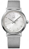 Calvin Klein Surround Silver Dial Silver Mesh Bracelet Watch for Men - K3W21126 Buy Now By Calvin Klein