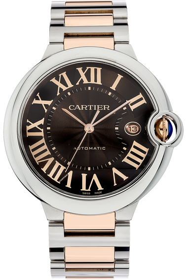 Cartier Ballon Bleu de Cartier Brown Dial Two Tone Steel Strap Watch for Men - W6920032 Buy Now By Cartier