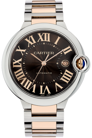 Cartier Ballon Bleu de Cartier Brown Dial Two Tone Steel Strap Watch for Men - W6920032 Buy Now By Cartier