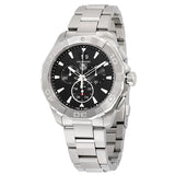 Tag Heuer Aquaracer Chronograph Black Dial Silver Steel Strap Watch for Men - CAY1110.BA0927 Buy Now By Tag Heuer