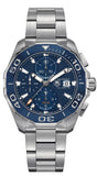 Tag Heuer Aquaracer Calibre 16 43mm Blue Dial Silver Steel Strap Watch for Men - CAY211B.BA0927 Buy Now By Tag Heuer