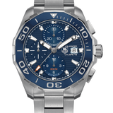 Tag Heuer Aquaracer Calibre 16 43mm Blue Dial Silver Steel Strap Watch for Men - CAY211B.BA0927 Buy Now By Tag Heuer