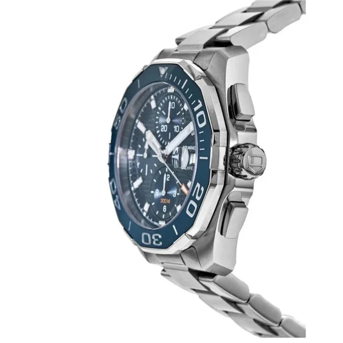 Tag Heuer Aquaracer Calibre 16 43mm Blue Dial Silver Steel Strap Watch for Men - CAY211B.BA0927 Buy Now By Tag Heuer