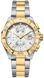 Tag Heuer Aquaracer Caliber 16 Automatic White Dial Two Tone Steel Strap Watch for Men - CAY2121.BB0923 Buy Now By Tag Heuer