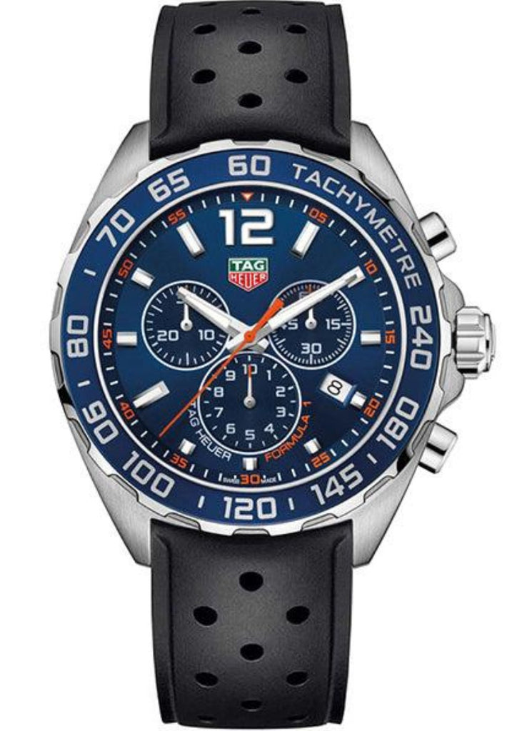 Tag Heuer Formula 1 Blue Dial Black Rubber Strap Watch for Men - CAZ1014.FT8024 Buy Now By Tag Heuer