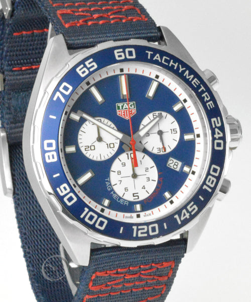 Tag Heuer Formula 1 Redbull Edition Chronograph Blue Dial Blue NATO Strap Watch for Men - CAZ1018.FC8213 Buy Now By Tag Heuer
