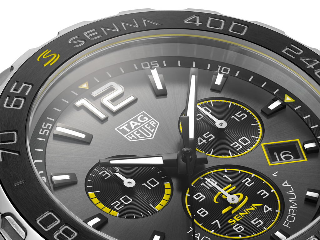 Tag Heuer Formula 1 Ayrton Senna Special Edition Grey Dial Silver Steel Strap Watch for Men - CAZ101AF.BA0637 Buy Now By Tag Heuer