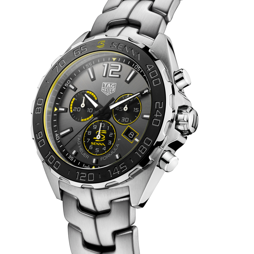 Tag Heuer Formula 1 Ayrton Senna Special Edition Grey Dial Silver Steel Strap Watch for Men - CAZ101AF.BA0637 Buy Now By Tag Heuer