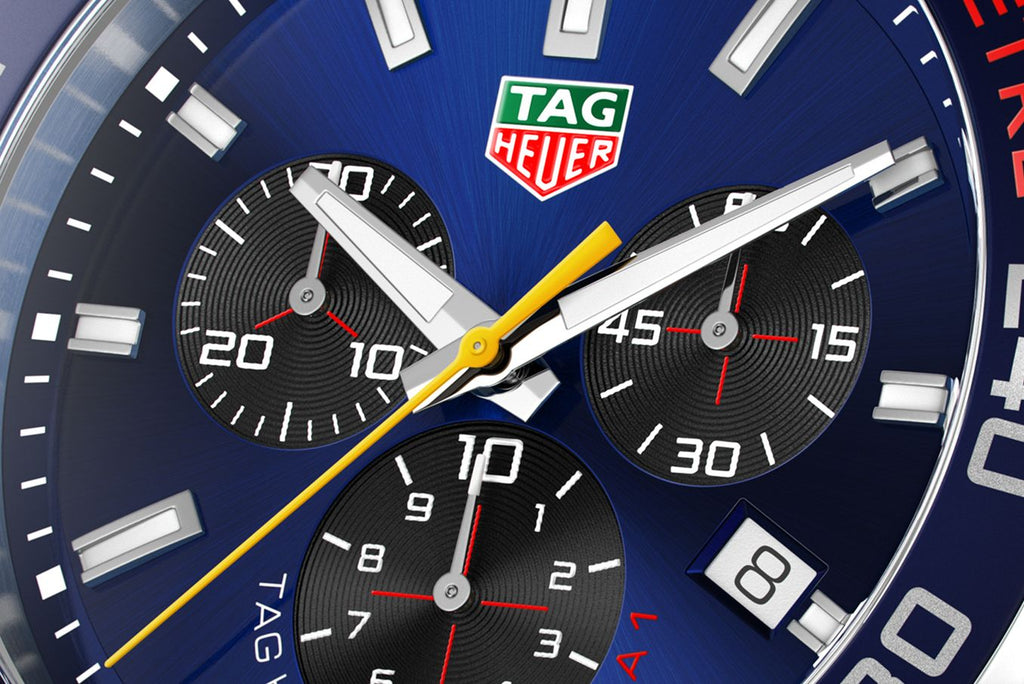 Tag Heuer Formula 1 Red Bull Racing Chronograph Blue Dial Silver Steel Strap Watch for Men - CAZ101AK.BA0842 Buy Now By Tag Heuer