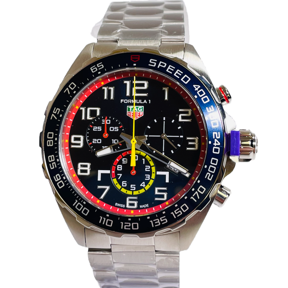 Tag Heuer Formula 1 x Red Bull Racing Chronograph Blue Dial Silver Steel Strap Watch for Men - CAZ101AL.BA0842 Buy Now By Tag Heuer