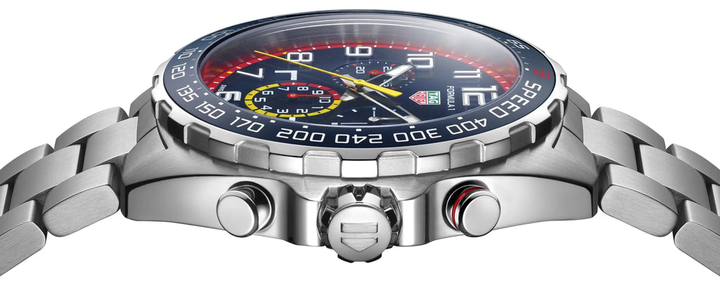 Tag Heuer Formula 1 x Red Bull Racing Chronograph Blue Dial Silver Steel Strap Watch for Men - CAZ101AL.BA0842 Buy Now By Tag Heuer