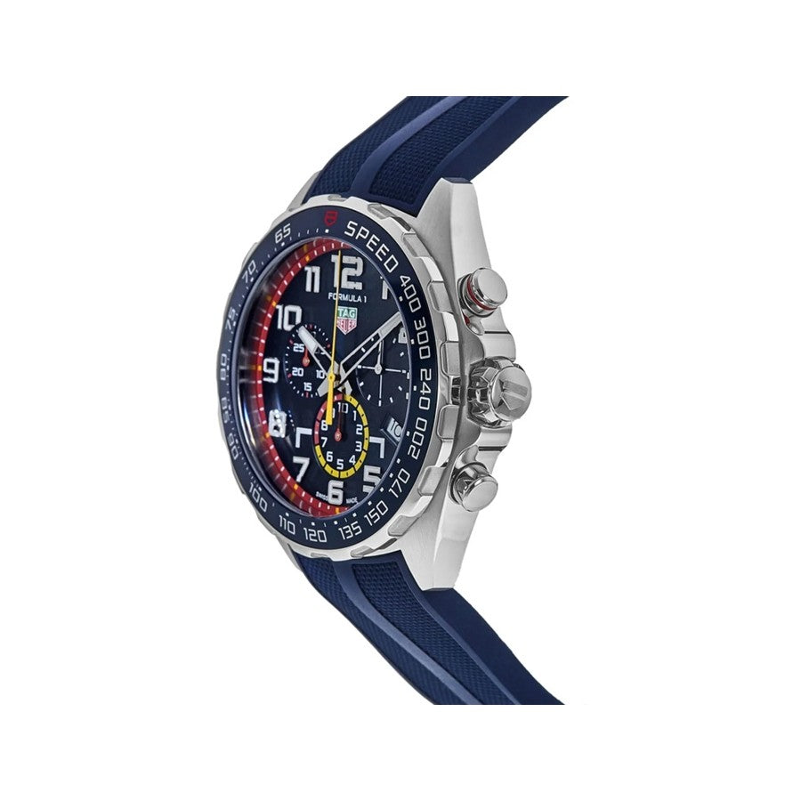 Tag Heuer Formula 1 Red Bull Racing Chronograph Blue Dial Blue Rubber Strap Watch for Men - CAZ101AL.FT8052 Buy Now By Tag Heuer