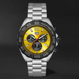 Tag Heuer Formula 1 Quartz Chronograph Yellow Dial Silver Steel Strap Watch for Men - CAZ101AM.BA0842 Buy Now By Tag Heuer