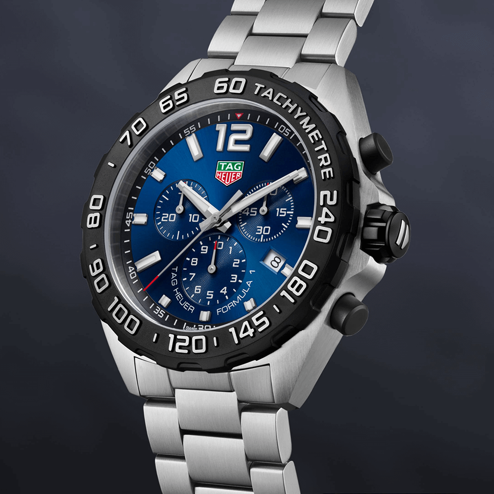 Tag Heuer Formula 1 Chronograph Blue Dial Silver Steel Strap Watch for Men - CAZ101AV.BA0842 Buy Now By Tag Heuer