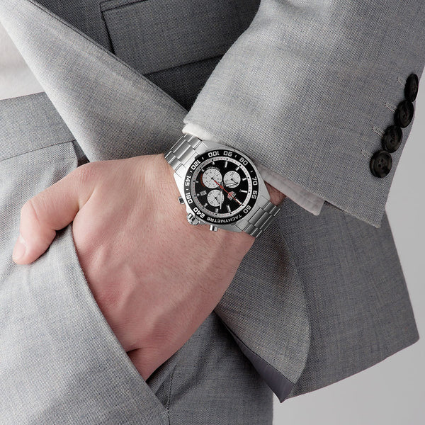 Tag Heuer Formula 1 Chronograph Black Dial Silver Steel Strap Watch for Men - CAZ101E.BA0842 Buy Now By Tag Heuer