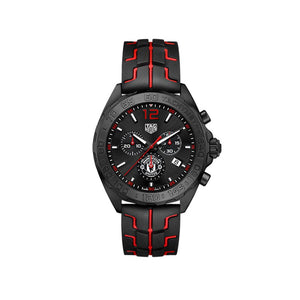 Tag Heuer Formula 1 Manchester United Limited Edition Black Dial Black & Red Rubber Strap Watch for Men - CAZ101J.FT8027 Buy Now By Tag Heuer