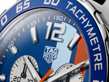 Tag Heuer Formula 1 Gulf Edition Blue Dial Blue Leather Strap Watch for Men - CAZ101N.FC8243 Buy Now By Tag Heuer