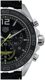 Tag Heuer Formula 1 Aston Martin Black Dial Black Leather Strap Watch for Men - CAZ101P.FC8245 Buy Now By Tag Heuer