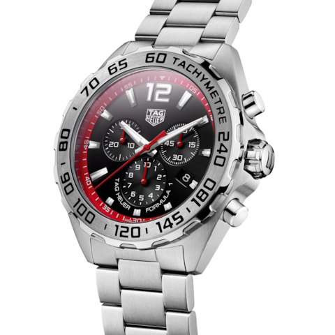 Tag Heuer Formula 1 Chronograph Black Dial Silver Steel Strap Watch for Men - CAZ101Y.BA0842 Buy Now By Tag Heuer