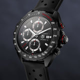 Tag Heuer Formula 1 Automatic Chronograph Black Dial Black Leather Strap Watch for Men - CAZ2011.FT8024 Buy Now By Tag Heuer