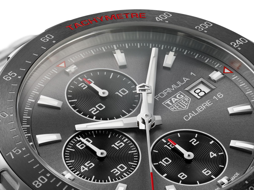 Tag Heuer Formula 1 Automatic Chronograph Grey Dial Silver Strap Watch for Men - CAZ2012.BA0876 Buy Now By Tag Heuer