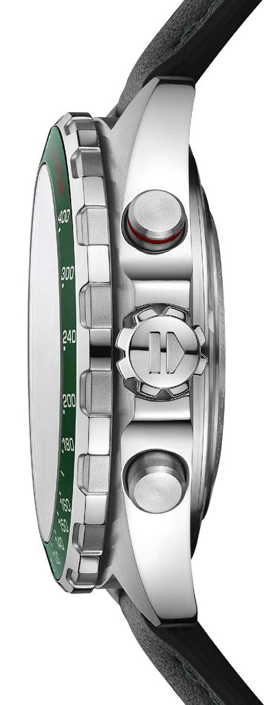 Tag Heuer Formula 1 Calibre 16 Automatic Chronograph Green Dial Black Leather Strap Watch for Men - CAZ2016.FC6473 Buy Now By Tag Heuer