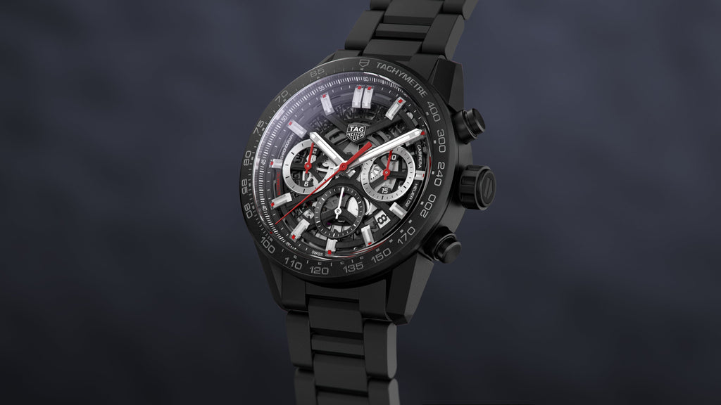 Tag Heuer Carrera Automatic Chronograph Black Dial Black Steel Strap Watch for Men - CBG2090.BH0661 Buy Now By Tag Heuer