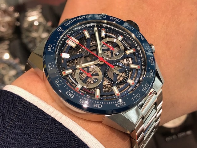 Tag Heuer Carrera Chronograph Blue Dial Silver Steel Strap Watch for Men - CBG2A11.BA0654 Buy Now By Tag Heuer