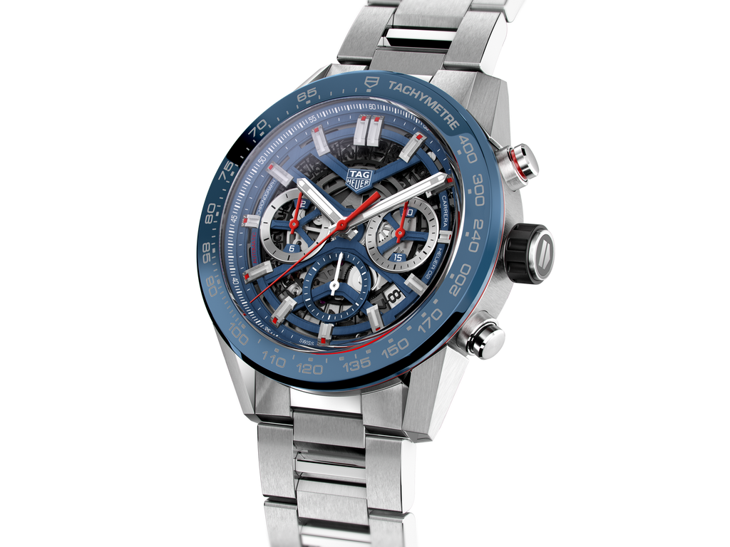 Tag Heuer Carrera Chronograph Blue Dial Silver Steel Strap Watch for Men - CBG2A11.BA0654 Buy Now By Tag Heuer