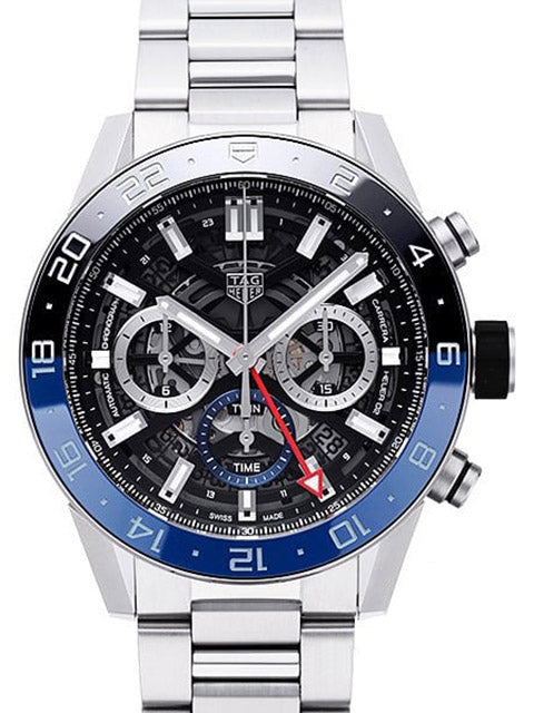 Tag Heuer Carrera Chronograph Blue Dial Silver Steel Strap Watch for Men - CBG2A1Z.BA0658 Buy Now By Tag Heuer