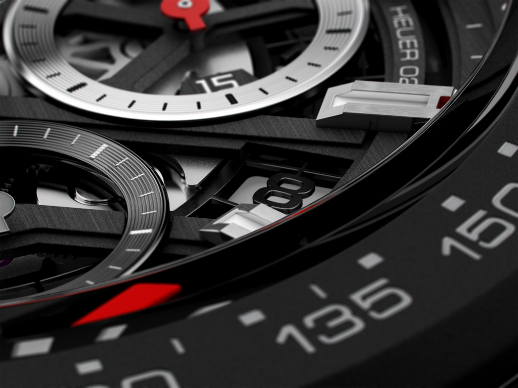 Tag Heuer Carrera Automatic Chronograph Black Dial Black Rubber Strap Watch for Men - CBG2A90.FT6173 Buy Now By Tag Heuer